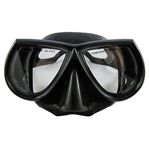 Scuba Choice Scuba Diving Spearfishing Free Dive Low Volume Black Silicone Mask - Image 2